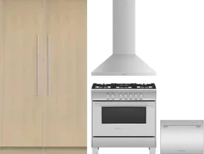 5 Piece Package Includes Refrigerator, Freezer, Range, Hood And Dishwasher